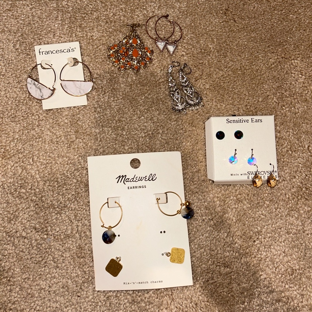 Random assortment of earrings. Can buy individual or all together
